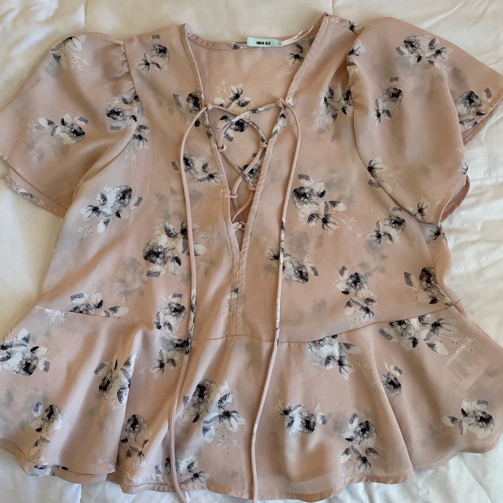 Urban Outfitters Cropped Babydoll Top